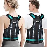 Back Brace Posture Corrector Support: Shoulder Lumbar Belt For Women and Men - Adjustable Upper Back Straight - Relief Pain in Neck Back and Shoulders (M)