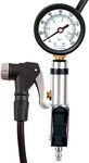 CycloSpirit Universal Bicycle Tire Inflator Gauge with Auto-Select Valve Type - Presta and Schrader Air Compressor Tool