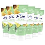 St. Ives Soft Skin Face Scrub Moderate Exoliation For Soft, Smooth Skin Avocado & Honey Dermatologist-Tested, PETA-Approved Skin Care, 100% Natural Exfoliants 6 oz / 170gm 6 Count