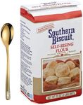 Self Rising Flour, 2 Lbs - Expertly Crafted For Premium Quality Self Rise Flour, Ideal For Baking With Golden SS Spoon - Versatile Self Rising Flour For Baking, Free From Additives (Pack Of 1)