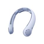 JISULIFE Portable Neck Fan Upgraded, Neckbrace Personal Hands Free, 5 Speed Gears Adjustment, 5000 mAh Wearable Bladeless Quiet Rechargeable for Outdoor Indoor, Gifts for Women Men- Sunny Blue