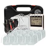 Twin Stim Plus TENS Machine and EMS Muscle Stimulator - 4 Channel TENS Unit for Pain Relief with 48 Pack Of Electrodes