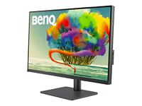 BenQ PD3205U 31.5” 4K Monitor for Mac, UHD, sRGB, Rec.709, HDR10, IPS, AQCOLOR Technology, USB-C, Factory-Calibrated, Color Mode, Darkroom mode, Animation Mode, CAD/CAM Mode, Hotkey Puck G2, KVM