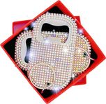 Bling Diamond Beer Opener Set - 2 Pcs Silver Crystal Bottle Opener with Glitter Sparkle for Bartenders, Home, Party, Bar & Wedding - Handcrafted for Both Women & Men