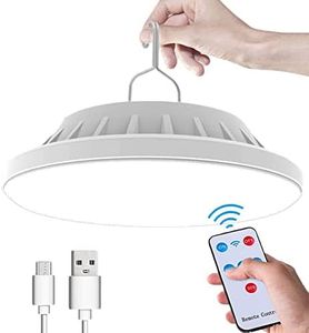 WholeFire Lampe de Camping Solaire LED Rechargeable par USB avec Télécommande, 5 Modes Lumière de Tente IPX7 Étanche Lampe de Camping avec Power Bank pour Randonnée, Ouragan, Charge D'urgence