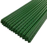 Pack of 40 Plastic Coated Metal Garden Plant Support Sticks Stakes (120cm)