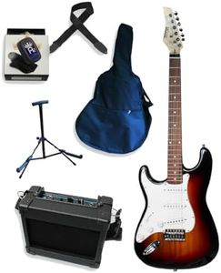 Axiom Discovery Beginner Left Handed Electric Guitar Package - Sunburst