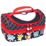 Pokémon Multi-Compartment Lunch Bag for Kids School Thermal Insulated Double Decker Food Carier for Boys