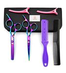 LIGICKY Hair Cutting Scissors Kit Professional Stainless Steel Hairdressing Scissors Set Hair thinning Shears Bang Hair Scissor for Kids/Salon/Home