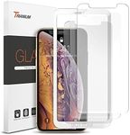 Trianium Tempered Glass Screen Protector Designed for Apple iPhone 11 Pro/iPhone Xs/iPhone X 5.8-inch, 3 Pack HD Clarity 0.25mm Film [Alignment Case Tool Included]