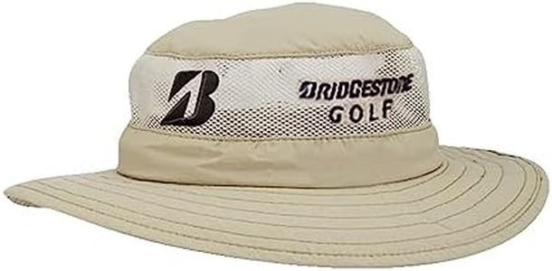 Bridgestone Vented Sun Hat (Khaki, Adjustable) 2023 Golf