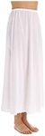 Shadowline Flare Half Slip, 36" White, 2X