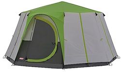 Coleman Tent Octagon, 6 to 8 Man Festival Dome Tent, Waterproof Family Camping Tent with Sewn-in Groundsheet