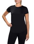 Kirkland Signature Ladies’ Active Tee, Black, XL