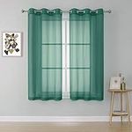 KEQIAOSUOCAI Short Sheer Curtains 5