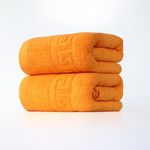 FLAROVAN Luxury Bath Towels Large - Quick Dry Bath Towel Set Bathroom Towels Sets Bathroom Bath Sheet, Bath Towels Large 2Pk 28 x 56 inc (Yellow)