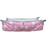 Fabrify Baby Hammock Ghodiyu/Khoyu Soft Cotton Cloth Swing Cradle Safety with Mosquito Net Cover with Zipper (Pink)