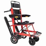 Waqihreu Lifts Stair Chair Motorized for Elderly, Lightweight Folding Stair Climbing Wheelchair Stair Assist Chair with 82cm Extended Track Hospital Fire