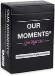 OUR MOMENTS Women: 100 Thought Provoking Conversation Starters for Women on Your Girls Game Night - Fun Conversation Card Game for Road Trips, Getaways and Game Nights