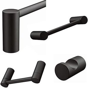Aviano - Elegant Design 4-Piece Bathroom Hardware Accessory Set (Matte Black)
