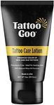 Tattoo Goo Aftercare Lotion Soothing, Color Brightening Skin Moisturizer - Healing Treatment with Olive Oil, Healix Gold + Panthenol - Vegan, (Packaging May Vary) - 2 oz