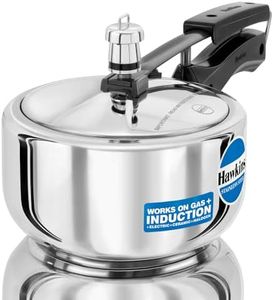 Hawkins Stainless Steel Induction Compatible Pressure Cooker, 2 Litre, Silver (HSS20)