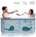 Calyrex Portable Bathtub,Foldable Freestanding Bathtub,SPA Soaking Tub,Shower Stall Bathtub,Bathroom Folding Tub For Adults,Boys And Girls,Outdoor/Indoor Hot Ice Bath