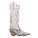 Dingo Women's High Lonesome Snake Print Pointed Toe Cowboy Boots Fashion, Gray, 8.5 UK