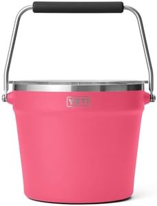 YETI Rambler Beverage Bucket, Double-Wall Vacuum Insulated Ice Bucket with Lid, Tropical Pink