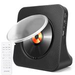 Portable CD Player for Home with Speakers - Bluetooth Desktop CD Player Built-in HiFi Speakers, Personal CD Player with Aux Input, Home Audio CD Players with Remote