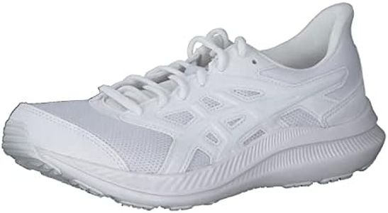 ASICS Womens Jolt 4 Running Shoes Road, White, 7 US