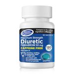 RIGHT REMEDIES Maximum Strength Caffeine-Free Diuretic Softgels, (120 Softgels), Pambrom 50mg, Helps Relieve Heaviness Due to Water Weight gain