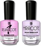 duri Rejuvacote 1 Original Maximum Strength Nail Growth System Base, Top Coat and Miracote Quick Dry Top Coat Combo