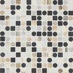 Bedrosians Modni Monroe Honed Marble Mosaic Tile 12" x 12", Warm Blend (10-Pack, 10.1 SF)