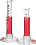 BIG RED T43004 Torin Aluminum Jack Stands with Locking Support Pins: 3 Ton (6,000 lb) Capacity, Red/Silver, 1 Pair