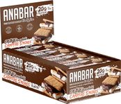 Anabar Protein Bar Milk Chocolate Campfire Smores, Box of 12 Bars