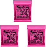 Ernie Ball Electric Guitar Strings Multi-Pack: Super Slinky 2223 (9-42) & Regular Slinky 2221 (10-46) - Nickel-Plated, Vibrant Tone & Longevity