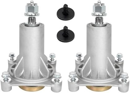 Belleone 2 Pack 187292 Spindle Assembly Fits for Craftsman Husqvarna Ariens Poulan Pro, 587819701 Mandrel Assembly for 42" 46" 48" 54 Deck Mower, Replace for 192870 532187281 532187292 567253301