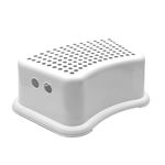 UR CHOICE Sturdy Step Stool for Bathroom - Practical Non-Slip Toilet Step in White for Kids - Multiuse Booster Step - Toddler Potty Training Stool. (WHITE, 1)