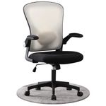 GERTTRONY Home Office Chair Ergonomic Desk Chair Adjustable Height Mesh Computer Chair Swivel Task Chair with Flip-up Armrests (Gray)