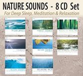 NATURE SOUNDS 8 CD Set: Ocean Waves, Forest Sounds, Thunder, Nature Sounds with Music, Wilderness Stream, Ocean Sounds, Relaxing Rain, Music for Healing; for Deep Sleep, Meditation, & Relaxation