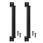 ANTHYTA 2Pcs Heavy Duty Barn Door Handle Pull Set,Barn Door Hardware Handles with 4 Screws(M4x15mm),Black Door Handle for Sliding Barn Door Closet Wooden Gate