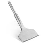 WORKPRO SDS Plus Tile Chisel 165x75mm, 20° Cranked Angled Bent Tile Removal Chisel, Tile Remover Tool for Ceramics, Floor Tiles, Masonry & Concrete