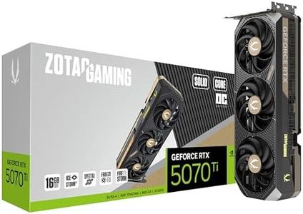 ZOTAC Gaming GeForce RTX 5070 Ti Solid CORE OC DLSS 4 16GB GDDR7 256-bit 28 Gbps PCIE 5.0 Gaming Graphics Card, IceStorm 3.0 Advanced Cooling, Spectra RGB Lighting, ZT-B50710J2-10P