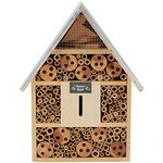 Garden Life Insect Hotel Wooden Bug House Natural Nest Shelter Box