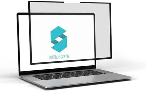 StillerSafe Brand - Face Skin + Dry Eye Protection Screen for 15.6 Inch (16:9 Ratio) Zero Eye Strain Anti Glare Laptop Screen ALCS Technology Easy-Stick Removable. Professional Version