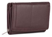 J. Wilson London Ladies Designer RFID Safe Protection Luxury Quality Soft Nappa Leather Purse Multi Credit Card Women Clutch Wallet with Zip Pocket (Brown)