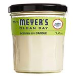 Mrs. Meyer's Clean Day Scented Soy Candle, Large Glass, Lemon Verbena, 7.2 oz