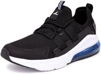 Nautica Men's Sneakers - Air Cushion Lace-Up Running Shoe - Lightweight and Comfortable Athletic Footwear for Everyday Wear and Fitness Training, Black Royal-case, 12