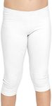 Girl's Oh So Soft Capri Leggings White Small